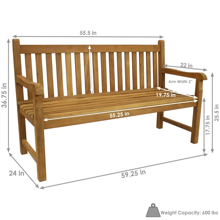 Teak outdoor bench seat new arrivals