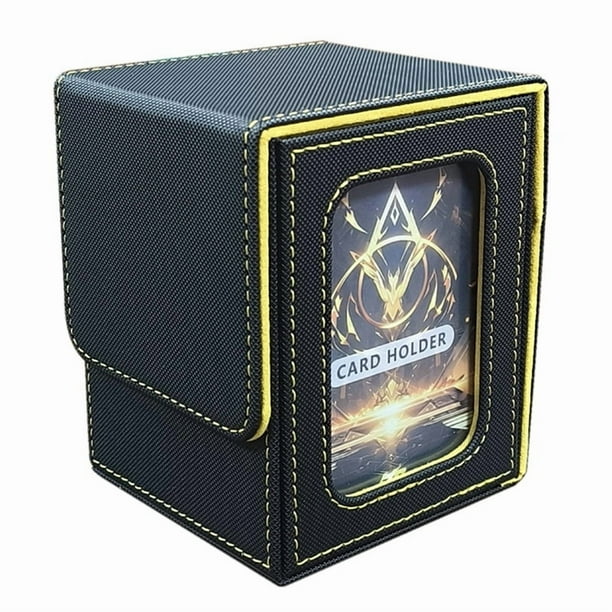 Caja Para Tarjetas De PresentacióN, Caja Para Tarjetas Adecuada Para 100 Tarjetas De Doble , Caja Para Tarjetas De Almacenamiento PortáTil De Gran Capacidad, B