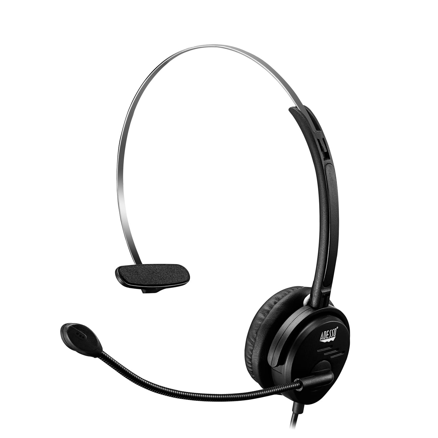 Adesso SingleSided USB Wired Headset with Adjustable Noise Canceling