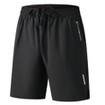 thumbnail image 2 of IAJDKMEK Men's Fitness Sports Beach Shorts - Great for Gym Shorts, Running Shorts, Casual Shorts, and Swimming Shorts for Daily Wear,Black 2XL, 2 of 9