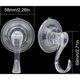 thumbnail image 5 of Ganchos con ventosa, reutilizables e impermeables, colgador de toallas de ducha transparente para decoraciones de cocina y baño, fácil de instalar, diseño único y hermoso, paquete de 2, 5 of 5