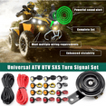 thumbnail image 3 of YNERC Universal ATV UTV SXS Turn Signal kit Street Legal Kit with Rocker Switch Turn Signal Light Horn Flash Kit with Relay Fuse Wire for ROV ATV Golf SXS Car Compatible with Polaris and More, 3 of 6