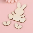 thumbnail image 3 of Vikakiooze Home Decor , Pendants DIY Rabbit Easter Wood Chips Hanging Ornaments Easter Decorations, 3 of 9