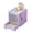 Purple, variant on Yiran Fully Enclosed Foldable Drawer Type Cat Litter Box, Pink