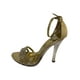 thumbnail image 3 of SANDALIA DE VESTIR TACON LEON MUJER ORO ESPEJO 89376 LEON  89376p, 3 of 3