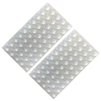 YOSADIER 100Pcs Cabinet Bumper Pads Transparent Silicone for Furniture and Cabinet Doors