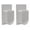 White, variant on End Plug Universal White Plastic for Deck Drains 2 Pack