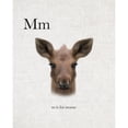 thumbnail image 3 of Straatsma, Leah 15x18 Black Modern Framed Museum Art Print Titled - M is for Moose, 3 of 5