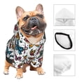 thumbnail image 3 of Fotbe Cute Butterfly Sudadera con Estampado para Perros Pequeños – Suéter con Capucha para Mascotas, Tela Suave de Forro Polar con Bolsillo-Small, 3 of 7