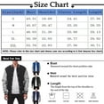 thumbnail image 3 of YDDIAN Varsity Jacket Men - High School Letterman Bomber Style Fleece Baseball Jackets For Men Light Gray 2XL, 3 of 7