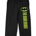thumbnail image 2 of Batman The Dark Knight Movie Logo Men's Black Drawstring Sleep Pants-3XL, 2 of 5