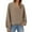 *Khaki, variant on ClodeEU Women's V-Neck Sweatshirt，Solid Color Loose Long Sleeve Sweatshirt Top Beige,Womens Plus L