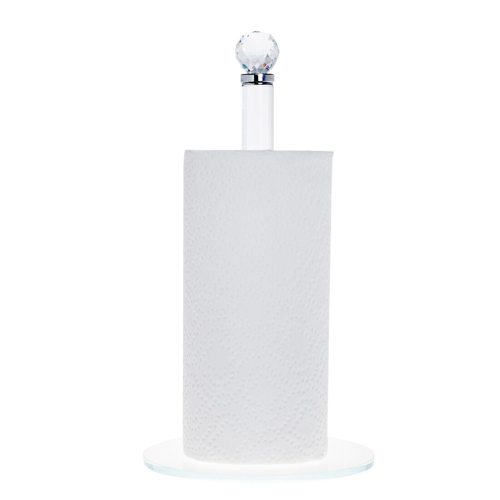 Crystal Kitchen Paper Towels Holder for Countertops and Tables (15.2 x