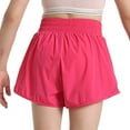 thumbnail image 4 of eczipvz Girls Athletic Shorts Toddler Soccer Running Active Dolphin Kids Gym Workout Performance Shorts Flowy Shorts Girls(Hot Pink,8-9 Years), 4 of 7