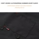 thumbnail image 5 of Chaqueta de Chef Billuyoard manga corta botones bolsillos uniforme cocina moda Negro M, 5 of 6