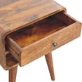thumbnail image 6 of Artisan Furniture Solid Wood Avora Chestnut Nightstand with Drawer and open slot, 6 of 6