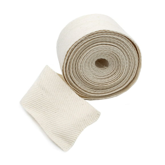 1 1/2 Cotton Twill Tape~ 15 Yards~ 100% Cotton~ Made in USA~ Color Natural
