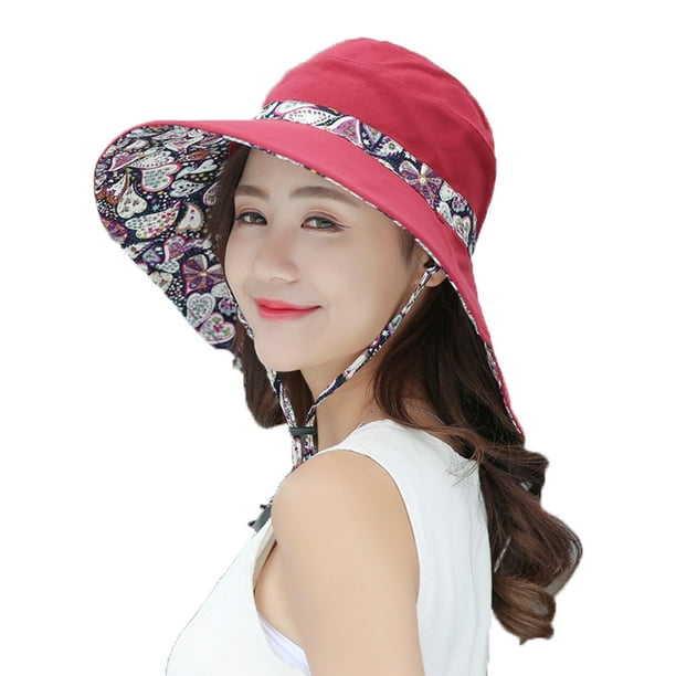MIER Sun Hats for Women Packable Sun Hat Wide Brim UV Protection Beach Sun Cap