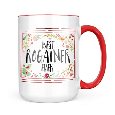 

Neonblond Happy Floral Border Rogainer Mug gift for Coffee Tea lovers
