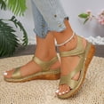 thumbnail image 7 of Wedges Sandals for Women 2025 Fashion Casual Fish Mouth Spring and Summer Orthopedic Sandals New Breathable Wedge Heel Thick Bottom Beach Sandals, 7 of 7
