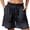 Dark Gray women summer capri pants a1, variant on Summer Capri Pants for Women Elastic Waist Loose Flow Palazzo Shorts Casual Boho Beach Vacation Lounge Trousers, Black 2XL