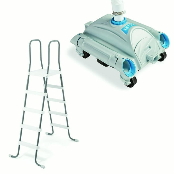 Minimalist Intex Above Ground Swimming Pool Ladder W Removable Steps for Small Space