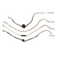 thumbnail image 5 of Ayyufe Bohemian Bracelets Pack Of 4 Women Bohemian Round Bar Stone Bracelet Rope Chain Bangle, 5 of 8