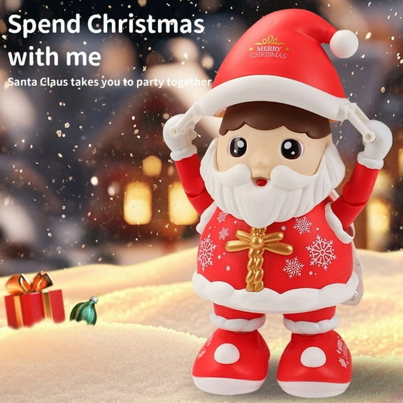 ABPWLY Toys Dancing Santa Claus Toy with Lights and Music Educational and Entertaining Gift for Kids Girl Toys