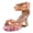 RED MULTI, variant on L'Artiste Jewell Women's Closed Back Crystal Embellished Leather Sandals