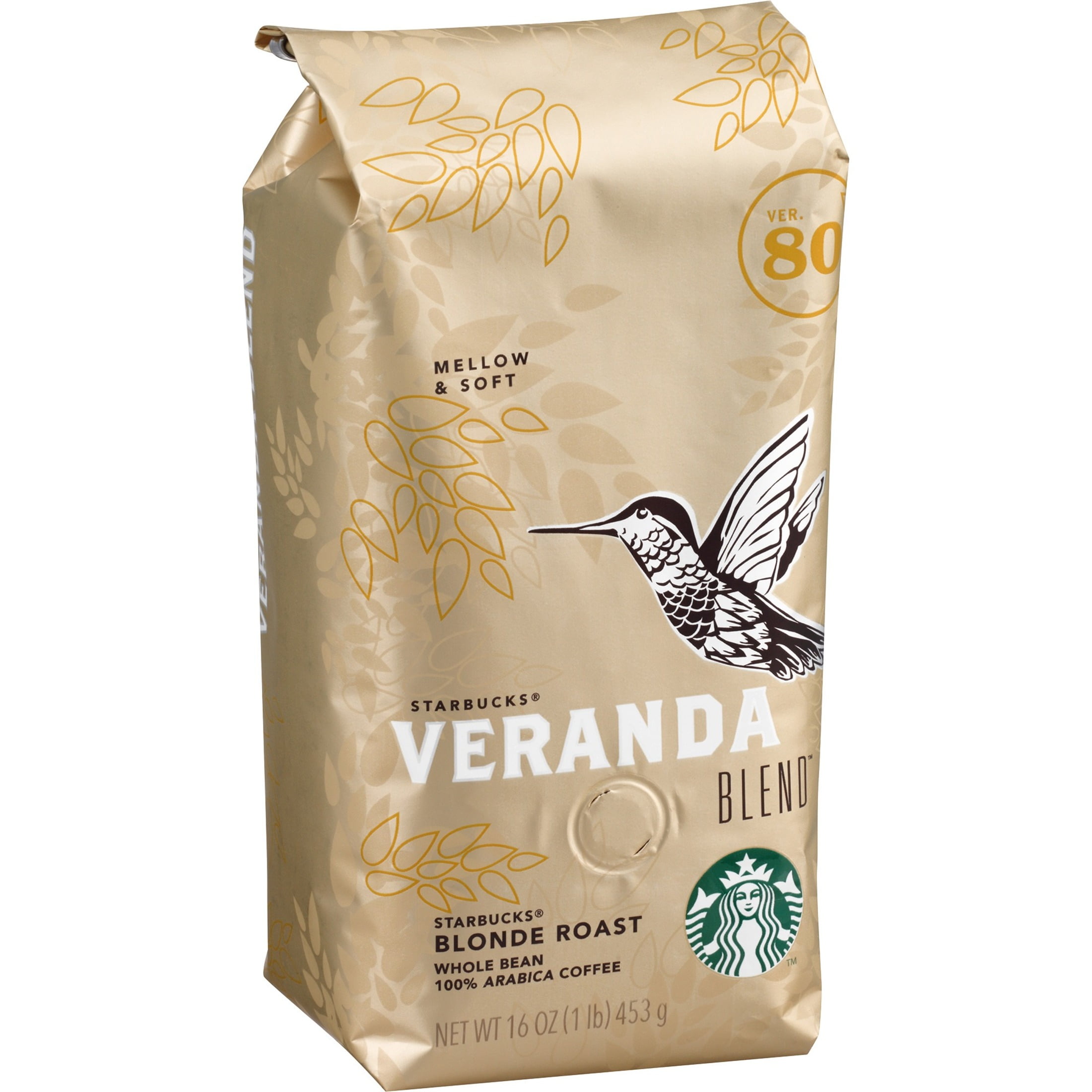 Starbucks, SBK12421012, Veranda Blend Whole Bean Coffee, 1 Each