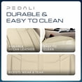 thumbnail image 4 of Pedali Strada Vegan Leather Seat Covers with Headrest Covers, 2-Piece, Tan, Airbag Compatible, Extra Padding for Most Cars, SUVs and Crossovers, 4 of 8
