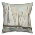 thumbnail image 2 of Creative Products Painterly Sailboats 18x18 Indoor / Outdoor Pillow, 2 of 3