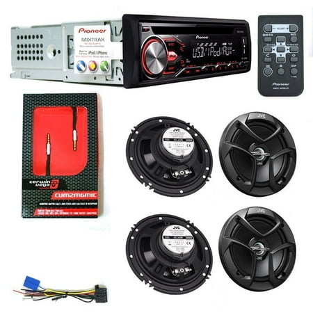 Jvc Stereo Speakers - PIONEER DEH - X2800UI CAR DIGITAL STEREO CD PLAYER 2 JVC CS-J620 6.5