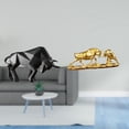 thumbnail image 2 of Escultura De Toro De Resina Moderna, Figura Abstracta, Obra De Arte Coleccionable Para Entrada, Mesa, Escritorio, Estante, Oficina, Feng Shui, Estatua De Animal, Regalo, 2 of 8