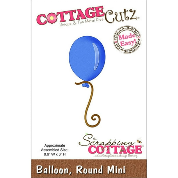 Cottagecutz Mini Ballon Rond.6"X3"