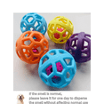 thumbnail image 2 of 9cm Hollow Ball Pet Toy For Dogs And Cats, With Christmas Bell, Made Of Tpr Plastic Rubber, Random Color, 2 of 3