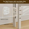thumbnail image 3 of ARICOEASY Metal Queen Size Vintage Headboard with Height Adjustable for Bed Frame, White, 3 of 7