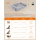 thumbnail image 5 of Cama para Perros, Cama para Mascotas, 122 x 85 x 24 cm, XXL Sofá para Perros Grandes, con Funda Lavable y Extraíble, Gris Ombré PGW234G01, 5 of 5