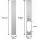 thumbnail image 3 of Kit de manguera de escape de aire acondicionado portátil, adaptador de ventana de 5,91 pulgadas, junta de manguera, color blanco, 3 of 5