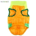 thumbnail image 4 of BadPiggies Waterproof Winter Dog Padded Vest Coat Pet Jacket Warm Clothes for Small Medium Large Dog (S, Orange+Green), 4 of 6