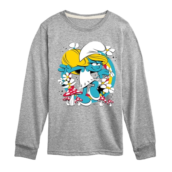 Smurfs - Smurfette Nature Long Sleeve Graphic T-Shirt