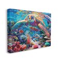 thumbnail image 4 of Stupell Industries Vivid Sea Turtle & Reef Animals & Insects Painting Gallery Wrapped Canvas Art Print Wall Art, 48 x 36, 4 of 8