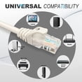 thumbnail image 2 of Cat6 Ethernet Cable, 60ft 20M Gray - RJ45, LAN, 24AWG UTP CAT 6, Network, Patch, Internet Cable - (60 Feet, Gray), 2 of 7