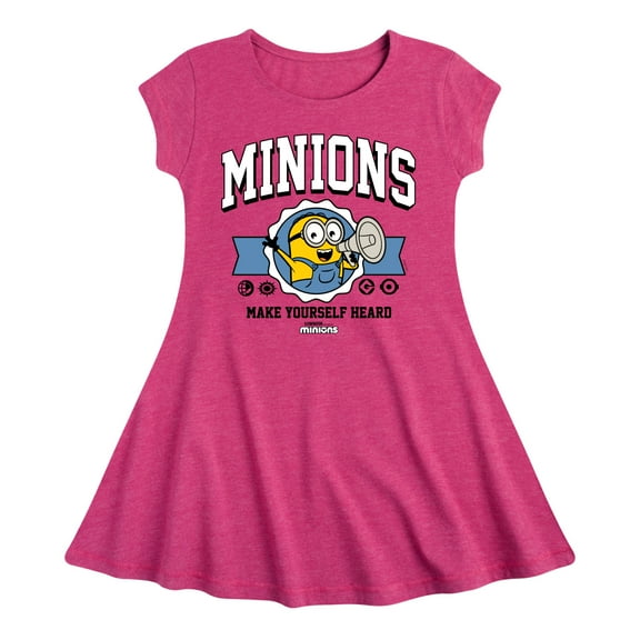 Despicable Me Minions - Minions Make Yourself Heard - Toddler & Youth Girls Fit & Flare Dress