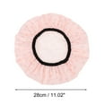 thumbnail image 2 of Unique Bargains 1 Pc Women Double Layer Butterfly Bath Cap for Bathroom Business Travel Pink, 2 of 4