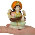 thumbnail image 5 of IBA Indianbeautifulart Goddess Saraswati With Veena Statue Idol Murti Spiritual Figurine Goddess Of Knowledge Showpiece Religious For Home & Office Table Décor-VF, 5 of 7