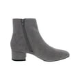 thumbnail image 4 of Charter Club Womens Heatherr Faux Suede Square Toe Booties, 4 of 5
