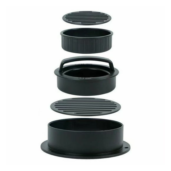 Chef's Artisanal Stuffed Burger Press Kit, 3 In 1 Patty Molds For Customizable Burgers, Quick Preparation, Ergonomic Design, Non-Stick Surface Ensures Easy Release, Includes 100