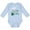 AE-Light Blue, variant on Inktastic Ovarian Cancer Awareness My Aunt is a Fighter Boys or Girls Long Sleeve Baby Bodysuit
