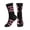 3 Black, variant on Women's Men's Faith Love Hope Breast Cancer Ribbon Colorful Novelty Pattern Crew Athletic Socks
